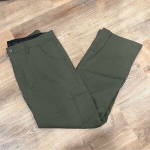 Prana Zion Cargo Pants Green size 38